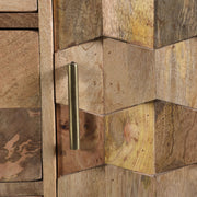 3 Drawer Sideboard With 2 Doors (KD Legs) - Natural - R&R Furniture Gallery (Fountain Valley, CA)