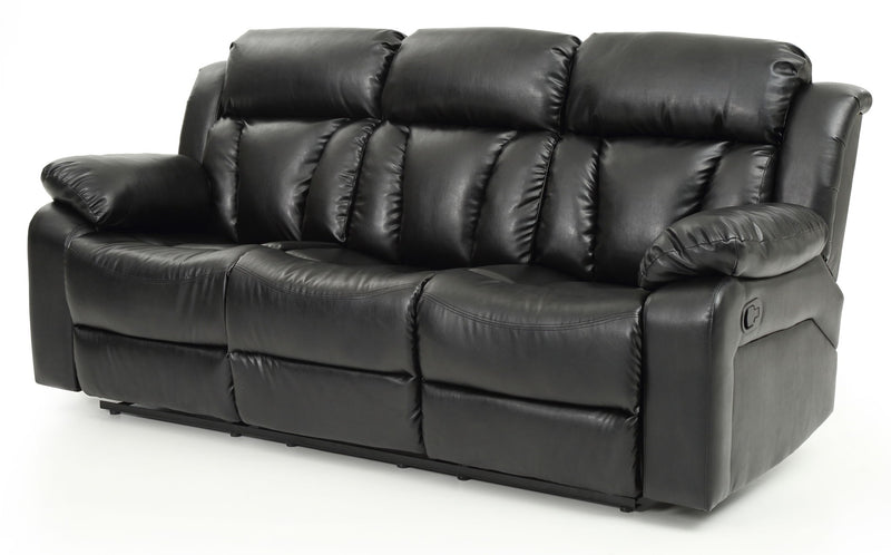 Elegant reclining sofa from Glory Furniture, designed for leisure and relaxation, featuring plush cushions and a modern style.