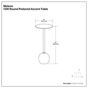 Melene - Side Table - Gray / Gold - R&R Furniture Gallery (Fountain Valley, CA)