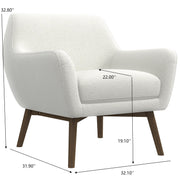 Panom - Lounge Chair - Brown / White - R&R Furniture Gallery (Fountain Valley, CA)