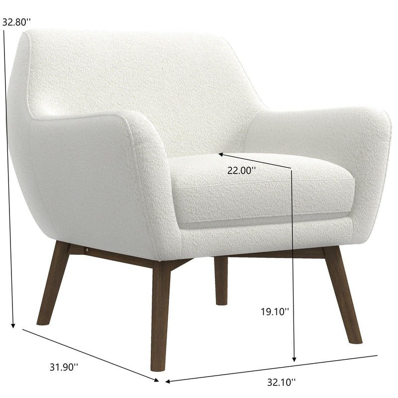 Panom - Lounge Chair - Brown / White - R&R Furniture Gallery (Fountain Valley, CA)