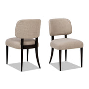 Harriet - Split Back Upholstered Dining Side Chair (Set of 2) - Merino Gray - R&R Furniture Gallery (Fountain Valley, CA)