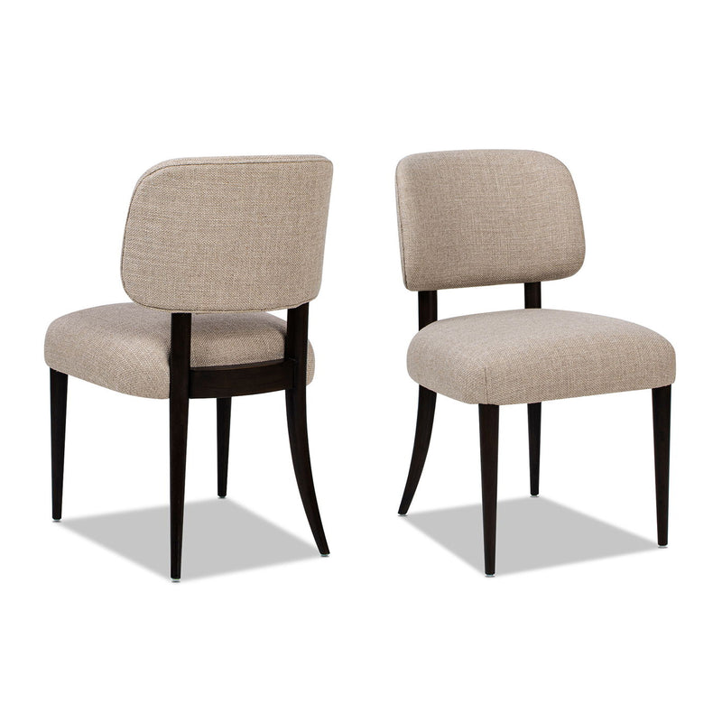Harriet - Split Back Upholstered Dining Side Chair (Set of 2) - Merino Gray - R&R Furniture Gallery (Fountain Valley, CA)