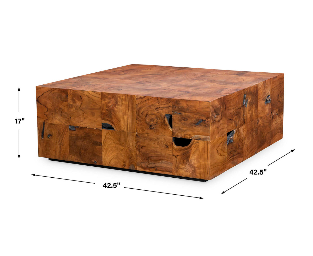 Teak Tac Toe - Coffee Table