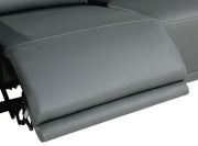 1126 - Top Grain Power Reclining Italian Leather Sofa - R&R Furniture Gallery (Fountain Valley, CA)