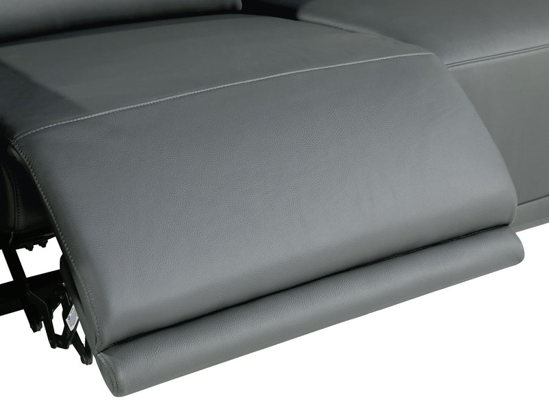 1126 - Top Grain Power Reclining Italian Leather Sofa - R&R Furniture Gallery (Fountain Valley, CA)