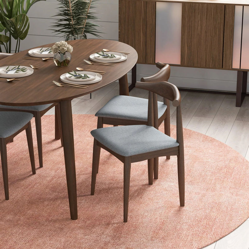 Brooklyn - Dining Chairs (Set of 2) - Gray - R&R Furniture Gallery (Fountain Valley, CA)