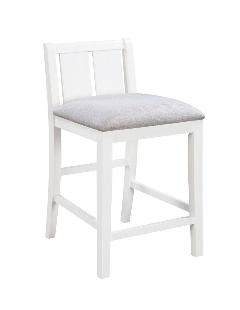 Graham - 3 Piece Small Space Counter Height Dining Table With Shelves And 2 Chairs (Set of 3) - R&R Furniture Gallery (Fountain Valley, CA)