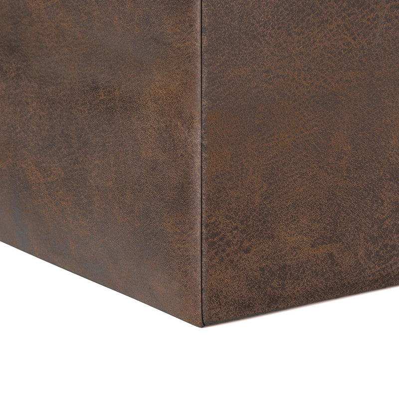 Rockwood - Upholstered Cube Storage Ottoman With Tray - R&R Furniture Gallery (Fountain Valley, CA)