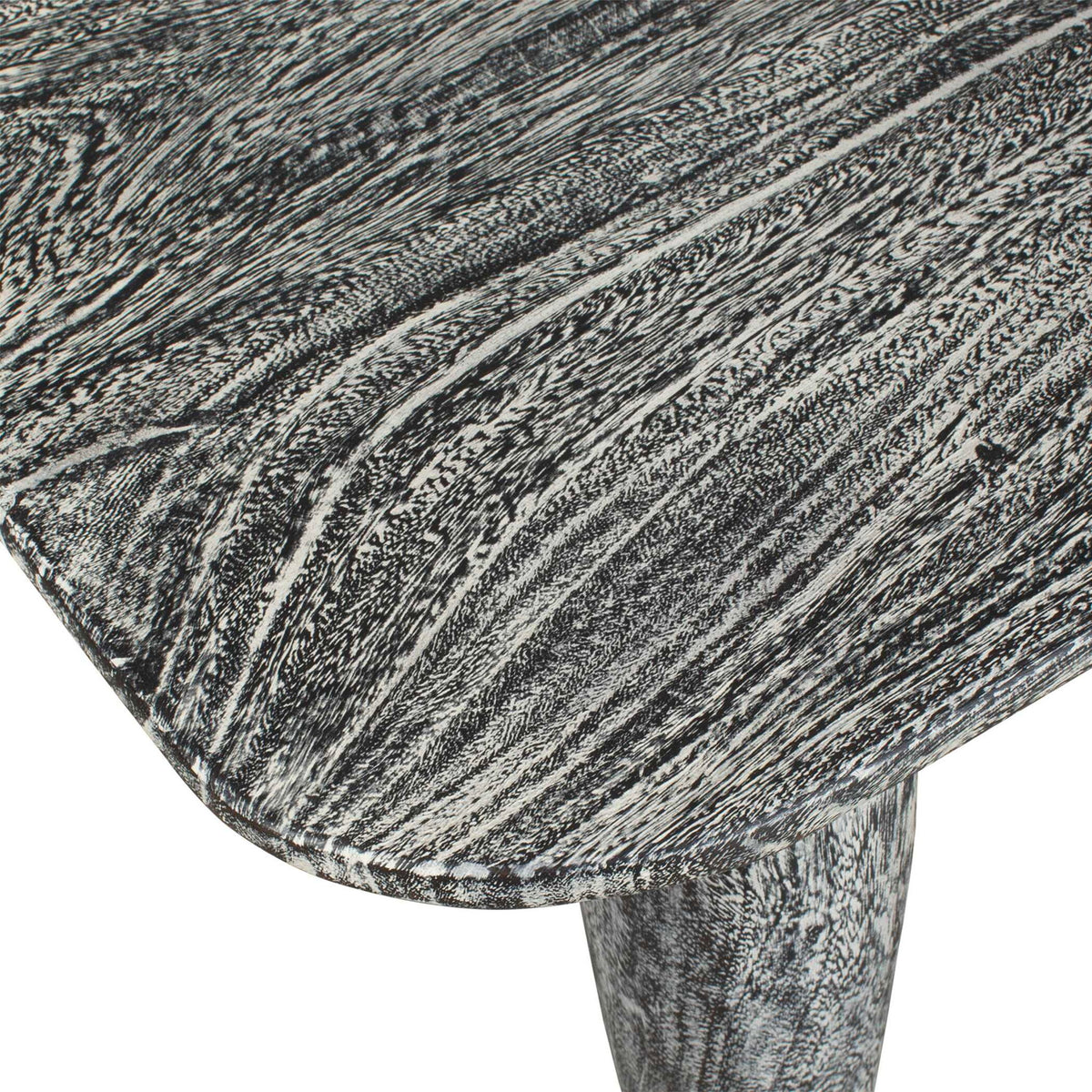 Fade To Black - Wood Bench - Black / White