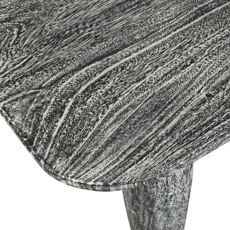 Fade To Black - Wood Bench - Black / White