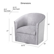 Eden - Swivel Chair With Upholstery And Hardwood Frame - R&R Furniture Gallery (Fountain Valley, CA)