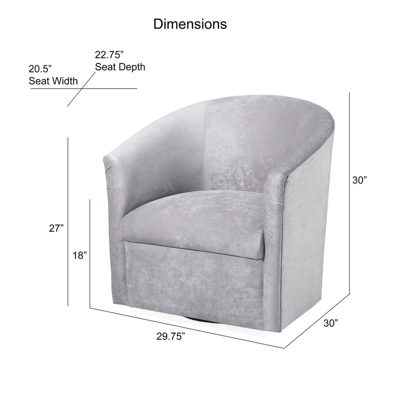Eden - Swivel Chair With Upholstery And Hardwood Frame - R&R Furniture Gallery (Fountain Valley, CA)