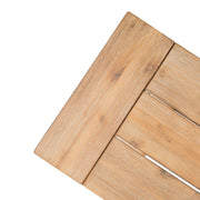 Outdoor Bench With Slat Panel Design And Acacia Wood Frame - R&R Furniture Gallery (Fountain Valley, CA)