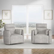 Parker Living Radius Power Swivel Glider Recliner chair set with plush cushioning and modern design, perfect for living room comfort.