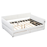 Upholstered Platform Bed With USB Charging - R&R Furniture Gallery (Fountain Valley, CA)