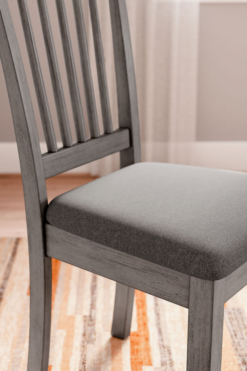 Shullden - Dining Room Side Chair (Set of 2) - Gray - R&R Furniture Gallery (Fountain Valley, CA)
