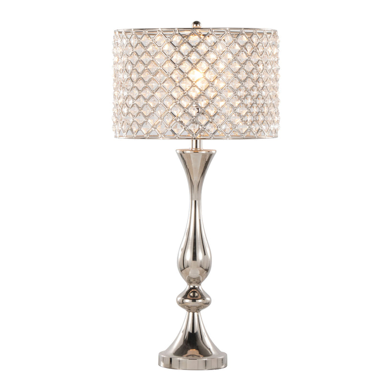 Lumi Source Topaz contemporary table lamp with sleek design, featuring a modern base and a fabric shade for stylish lighting.