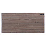 Finis - Writing Desk With USB - Weathered Oak & Chrome - R&R Furniture Gallery (Fountain Valley, CA)