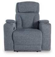 Studio Cave - Power Recliner - Steel - R&R Furniture Gallery (Fountain Valley, CA)