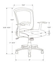 Office Chair, Adjustable Height, Swivel, Ergonomic, Armrests, Mesh - Black - R&R Furniture Gallery (Fountain Valley, CA)