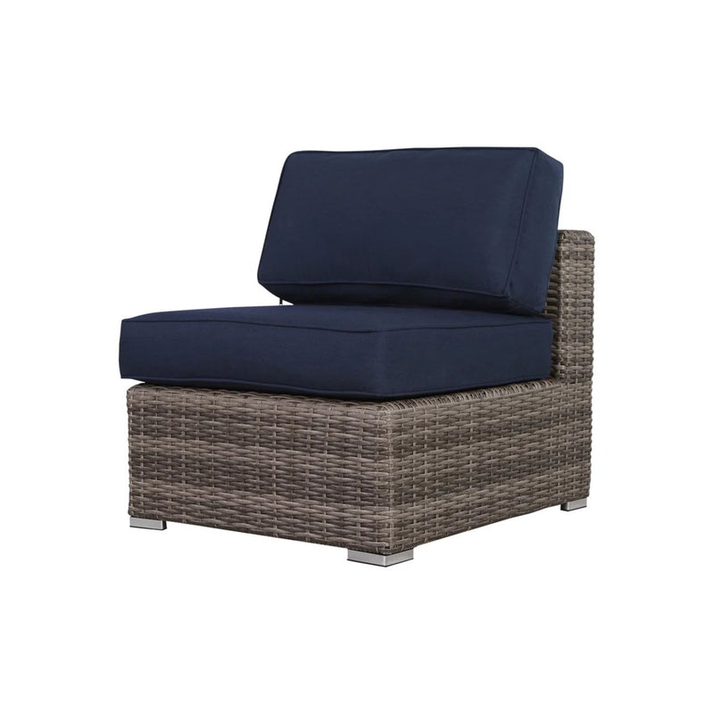 Wide Armless Outdoor Chairs With Cushions (Set of 2) - R&R Furniture Gallery (Fountain Valley, CA)