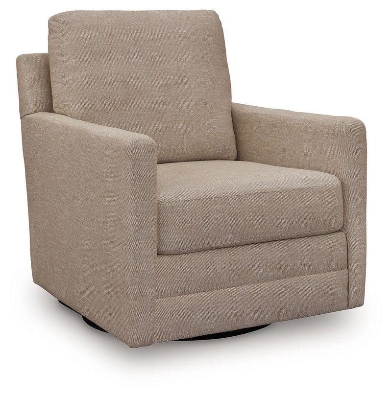 Freybourne Next-Gen Nuvella - Swivel Accent Chair - R&R Furniture Gallery (Fountain Valley, CA)