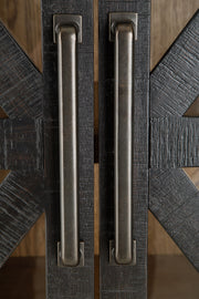 Christop - Accent Cabinet - Black / Brown - R&R Furniture Gallery (Fountain Valley, CA)