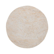 Beige Selah outdoor stool and table by Classic Home, versatile end table with sturdy design for outdoor use.