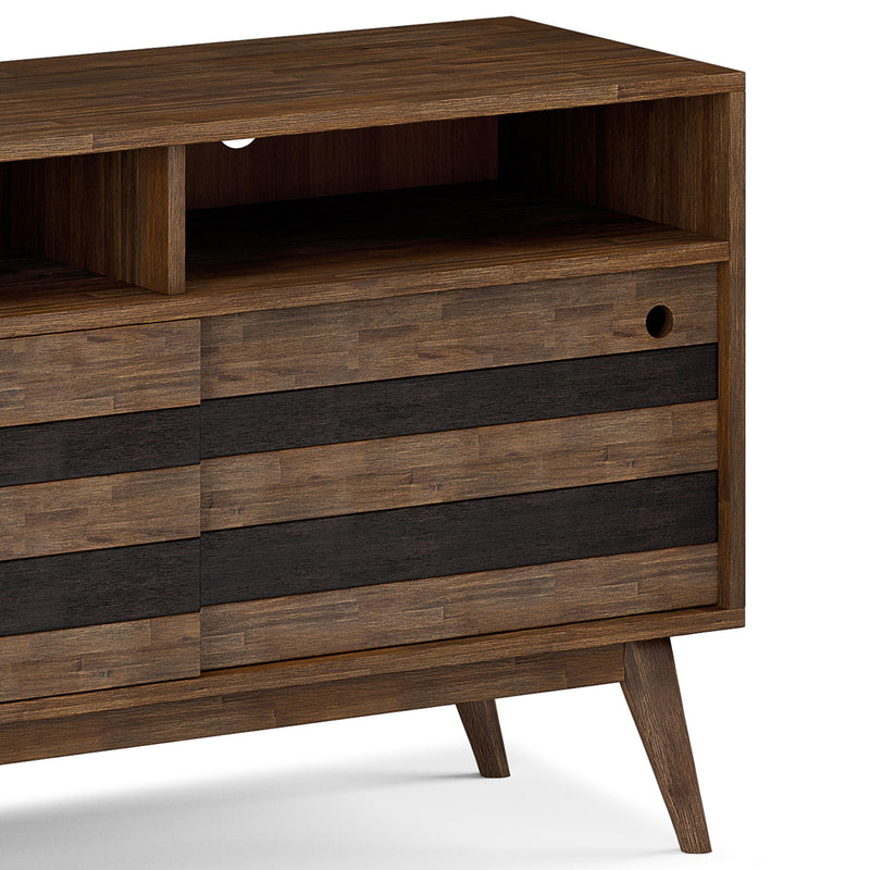 Clarkson - TV Stand - Rustic Natural Aged Brown - R&R Furniture Gallery (Fountain Valley, CA)
