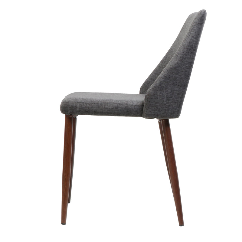 Modern Dining Chair With Iron Legs And Wood Finish - R&R Furniture Gallery (Fountain Valley, CA)