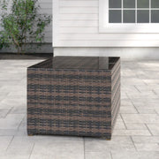Stylish LSI Patio Furniture coffee table with a modern design, showcasing a sleek wooden top and sturdy legs.