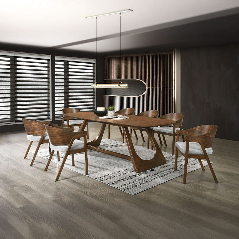 Hoyte - Dining Table - Walnut - R&R Furniture Gallery (Fountain Valley, CA)