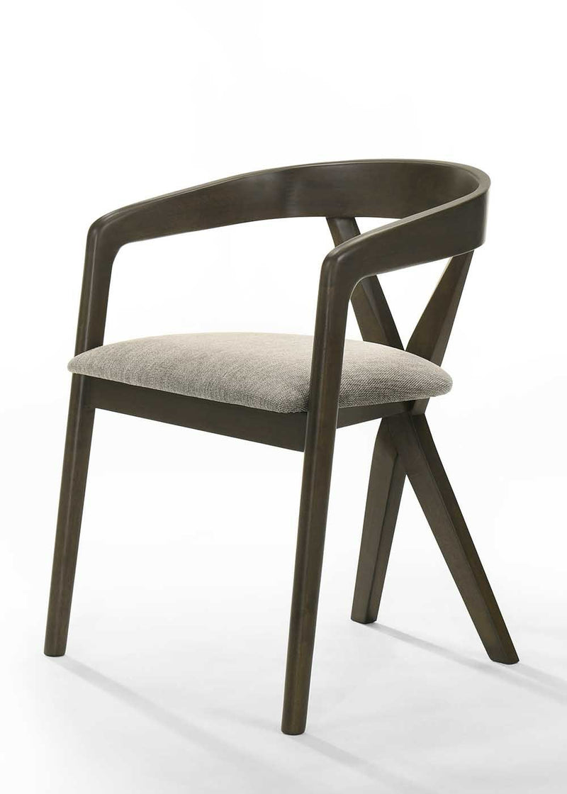 Weiss - Mid-Century Modern Wenge Round Dining Set — view 2