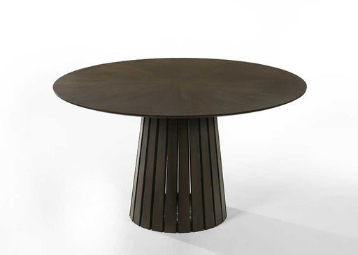 Weiss - Mid-Century Modern Wenge Round Dining Set