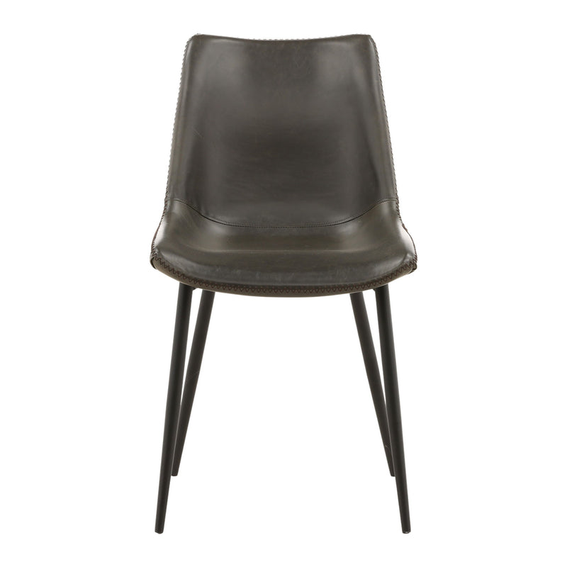 Rufina - Dining Chair - Dark Gray And Black