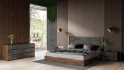 Rado - Modern Walnut & Volcanic Slate 4-Piece Bedroom Set — view 4