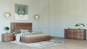 Asus - Italian Modern Walnut 4-Piece Bedroom Set — view 3