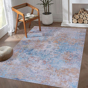 Maval - 8' X 10' Washable Area Rug - Yellow - R&R Furniture Gallery (Fountain Valley, CA)