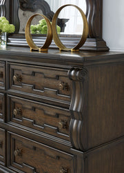 Maylee - Dresser And Mirror - Dark Brown - R&R Furniture Gallery (Fountain Valley, CA)