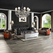 Brancaster - Loveseat - Antique Slate Top Grain Leather - R&R Furniture Gallery (Fountain Valley, CA)