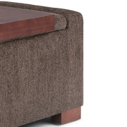 Bretton - Lift Top Storage Ottoman - Deep Umber Brown - R&R Furniture Gallery (Fountain Valley, CA)