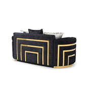 Soledad - Loveseat - Black - R&R Furniture Gallery (Fountain Valley, CA)