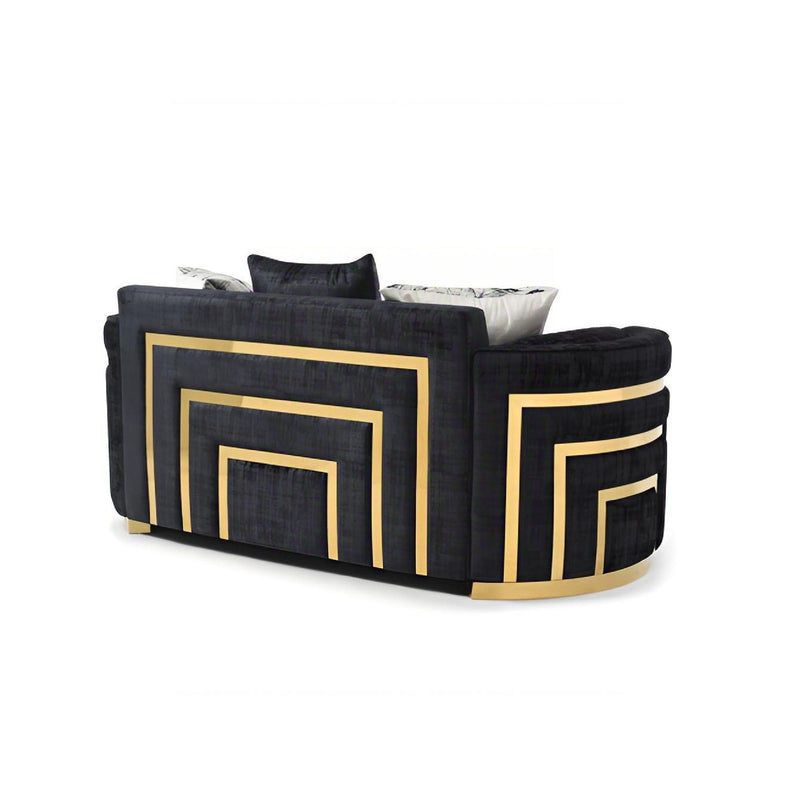 Soledad - Loveseat - Black - R&R Furniture Gallery (Fountain Valley, CA)
