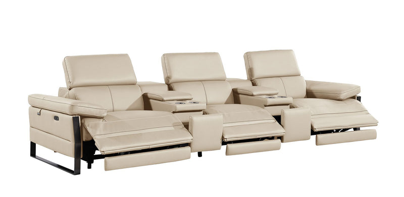1246 - Modular Power Reclining Dual Console Sofa And Console Loveseat Set With Power Headrests
