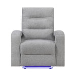Isolde - Power Recliner, LED Lighting - Gray