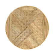 Matea - Rattan Cross Side Table - Natural - R&R Furniture Gallery (Fountain Valley, CA)