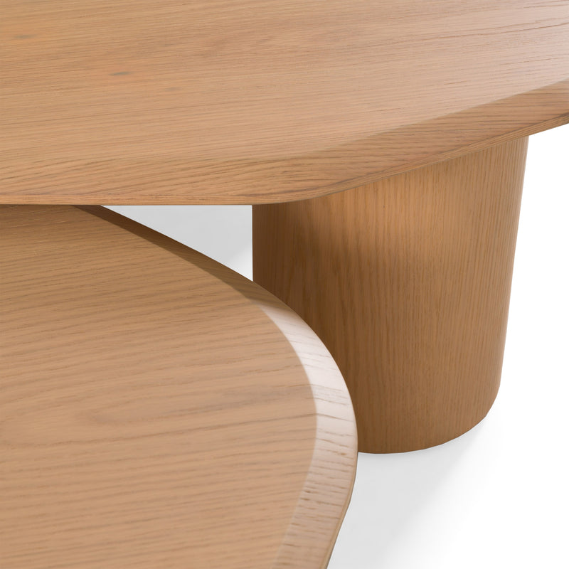 Seymour - Modern White Oak Coffee Table Set — view 5