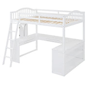 Loft Bed With Drawers, Cabinet, Shelves With Desk - R&R Furniture Gallery (Fountain Valley, CA)