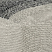 Sabella - Square Woven Outdoor / Indoor Pouf - Gray / White - R&R Furniture Gallery (Fountain Valley, CA)